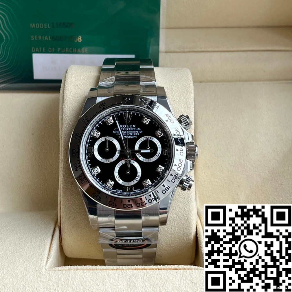 Factory Dial Black M116509-0055 Daytona Rolex BT 0505